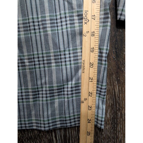 Urban Outfitters Pants Womens Small Gray Green Plaid High Waist Tapered Pull‎ On - Picture 5 of 8